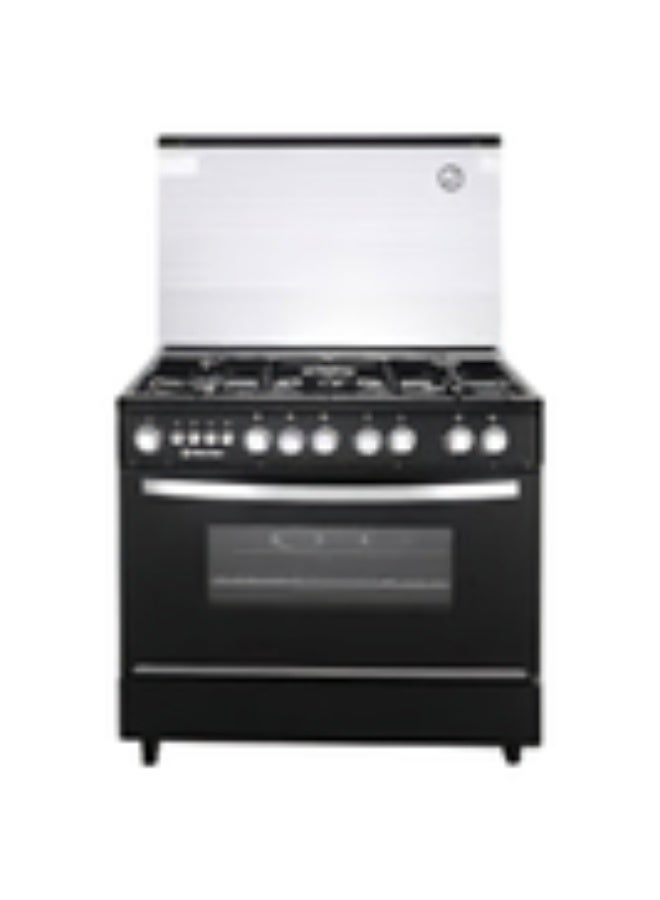 White Point 5 Burner 80 cm Black Stainless Steel Gas Stove WPGC8060BXTHSAN
