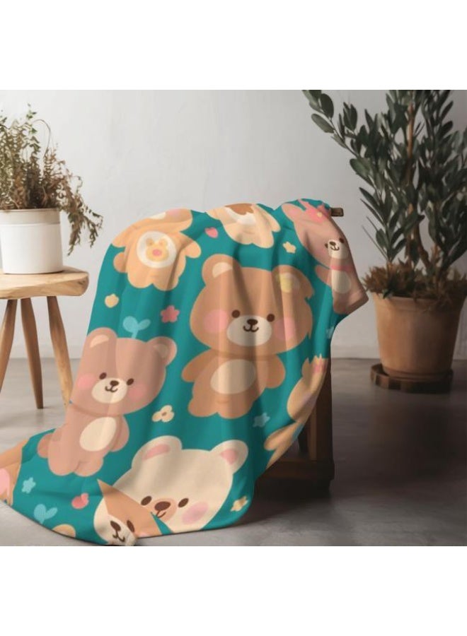 general Baby and children's cartoon flannel thin blanket (warm and comfortable, suitable for sleep, game use) 70cm*100cm - Image 4