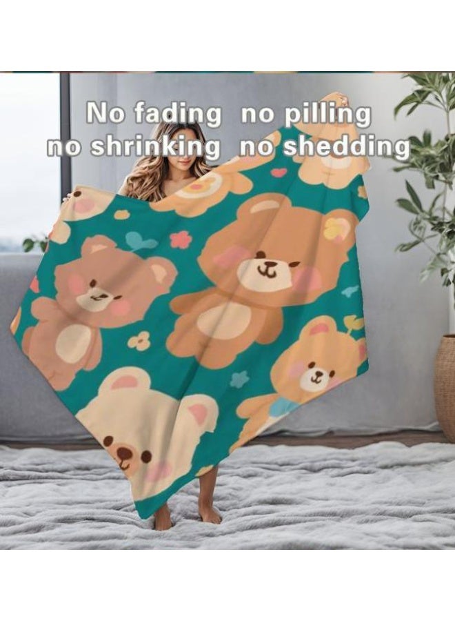 general Baby and children's cartoon flannel thin blanket (warm and comfortable, suitable for sleep, game use) 70cm*100cm - Image 3