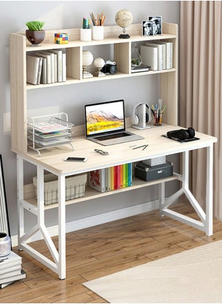 مكتب دراسة مع وحدة تخزين للكمبيوتر، بيج، 120x60x141.5 سم - pzsku/ZC9B935A2D54663884B2EZ/45/_/1713435702/008593f4-67aa-4888-88c1-19601eff13a4