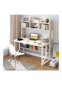 Study Desk With Storage Computer Desk Beige Wood 120x60x141.5 cm - pzsku/ZC9B935A2D54663884B2EZ/45/_/1713435702/7e2566af-dcf6-4b6c-85c6-c2e41cadbdc6