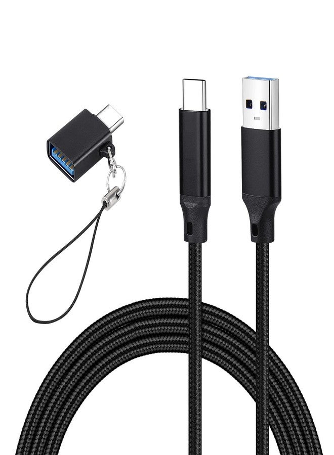 weishan USB C Cable Replacement for Focusrite Scarlett Solo(3rd Gen), Scarlett 2i2(3rd Gen) Audio Interface, with USB C Male to USB Female Adapter, Nylon Braided, 6.6 ft - Image 1