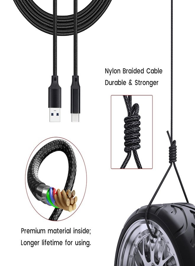 weishan USB C Cable Replacement for Focusrite Scarlett Solo(3rd Gen), Scarlett 2i2(3rd Gen) Audio Interface, with USB C Male to USB Female Adapter, Nylon Braided, 6.6 ft - Image 5