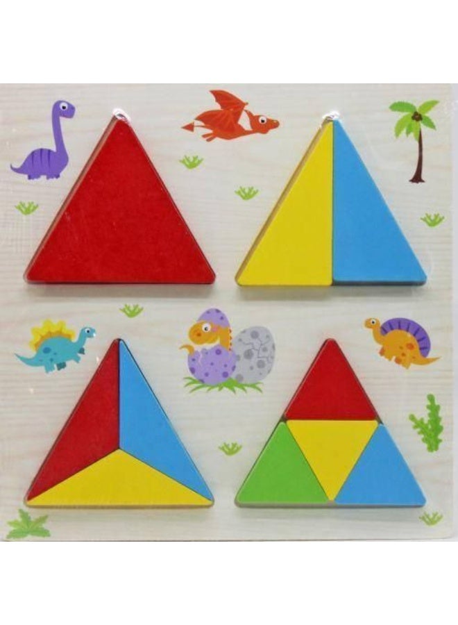 Wooden Geometric Shapes puzzle for kids
