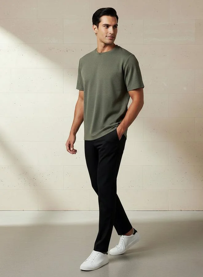 Love Pangolin Love Pangolin Men Waffle Textured T-shirt