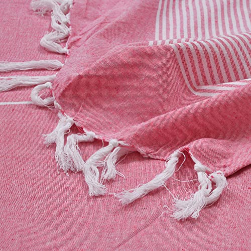 Värde 210 TC Printed Double Bedsheet with 2 Pillow Cover | Queen Size | Handloom Cotton Bedsheets for Double Bed | Double Bedsheet for Summer | Size 90X100 Inches 7.5x8.3 Feet | Pink - Image 3