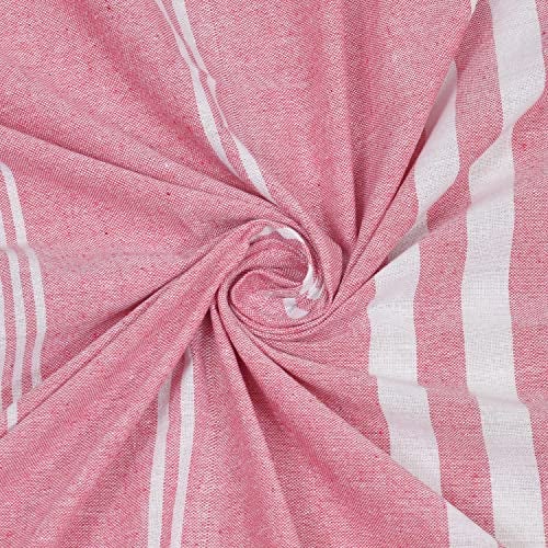 Värde 210 TC Printed Double Bedsheet with 2 Pillow Cover | Queen Size | Handloom Cotton Bedsheets for Double Bed | Double Bedsheet for Summer | Size 90X100 Inches 7.5x8.3 Feet | Pink - Image 5