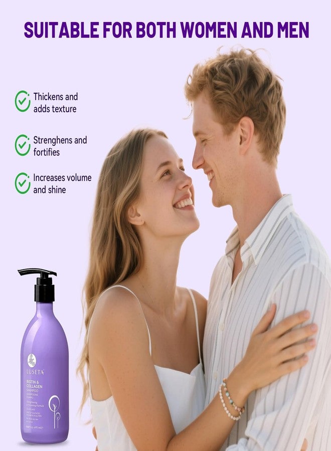 Luseta Biotin Collagen Volumizing Shampoo, Fine Thin Hair, 16.8oz - Image 5