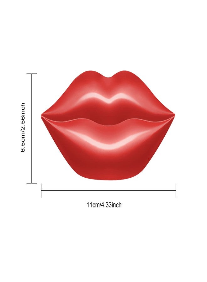 FREEORR 20Pcs Lip Mask Sheet,Red Cherry Moisturizing Plumping Lip Patches, Gel Treatment Lip Masks for Dry Lips Plump Lip Collagen Overnight Sleeping Lip Pads Patches（Red） - Image 2