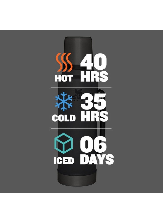 Stanley Stanley Classic Legendary Vacuum Bottle 1.5 qt | Wide Mouth with Leakproof Cup Lid | Keep Drinks Hot or Cold | Packable for Travel | Insulated Stainless Steel Thermos | BPA-Free | Charcoal  - Image 5