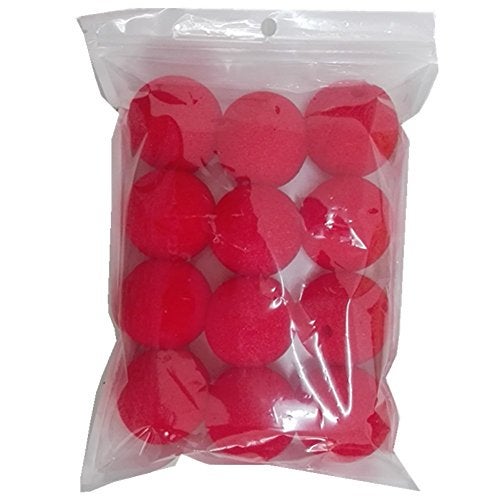 he andi 12pcs Foam Clown Nose Circus Party Halloween Costume Red Red, - Image 5