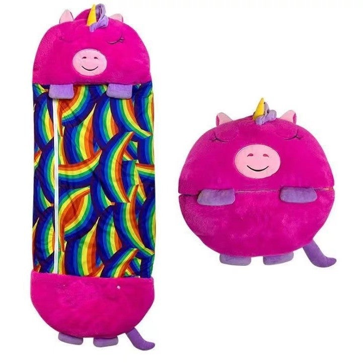 Children'S Cartoon Sleeping Bag Foldable Kick-Proof Children'S Sleeping Bag Children'S Pillow Animal Sleeping Bag Children'S Sleeping Bag - Image 2