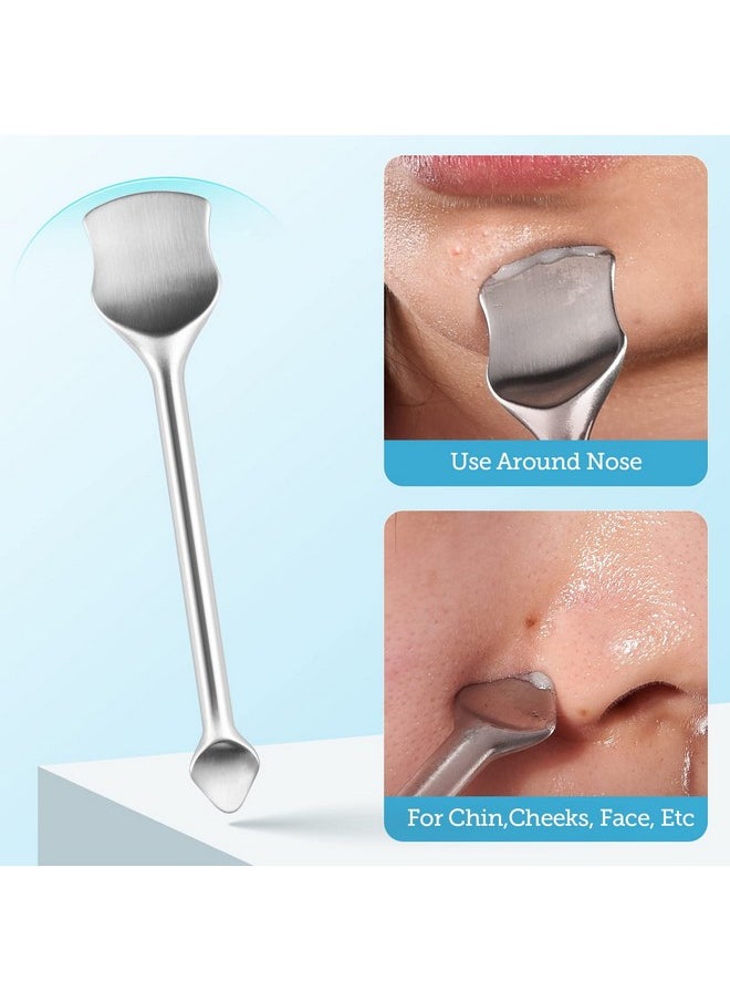LitBear Pore Prep Tool, Blackhead Remover Pimple Popper Tool Kit, Stainless Steel Blackhead Extractions Tool For Acne, Whitehead Popping, Blemish, Comedone  - Image 2