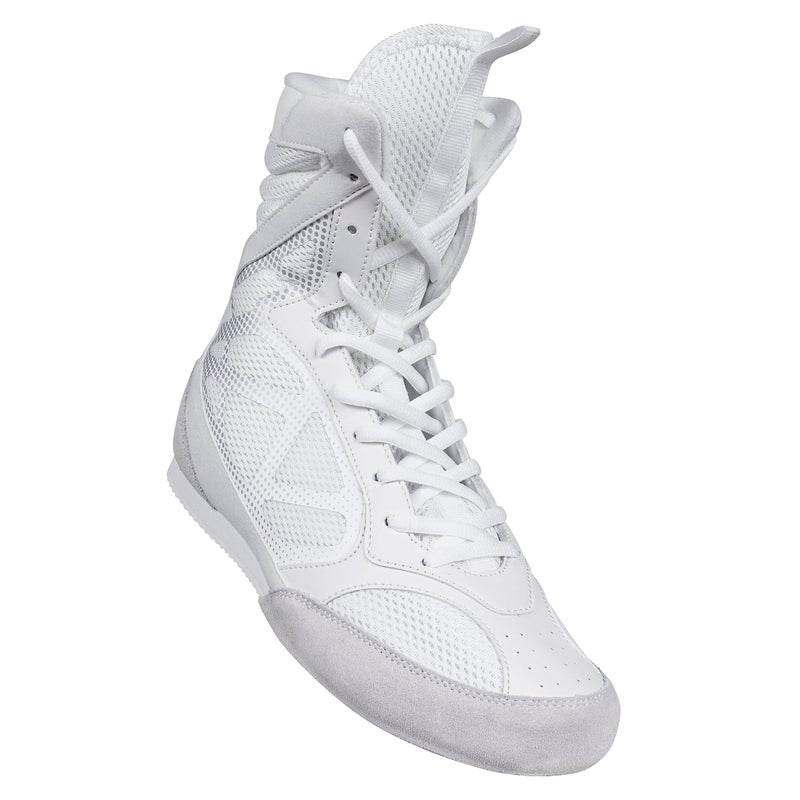CORE Boxing Shoes Lightweight Gear for Men Women Boxing Training Shoes with High Support High Traction Boots Breathable Material Lace Up Closure White - Image 2
