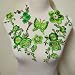 ZALALAA 7pcs Big Flower Iron on Embroidered Appliques Patch Embroidered Lace Fabric Ribbon Trim Neckline Collar Green - Image 2