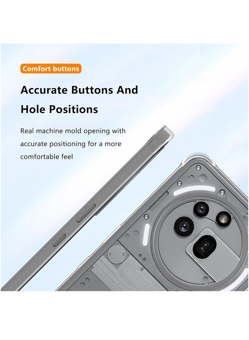 Fankalo Phone Case For Nothing Phone 3a Pro Crystal Clear Ultra Slim Anti Scratch Shockproof Protective TPU Back Cover - Image 4