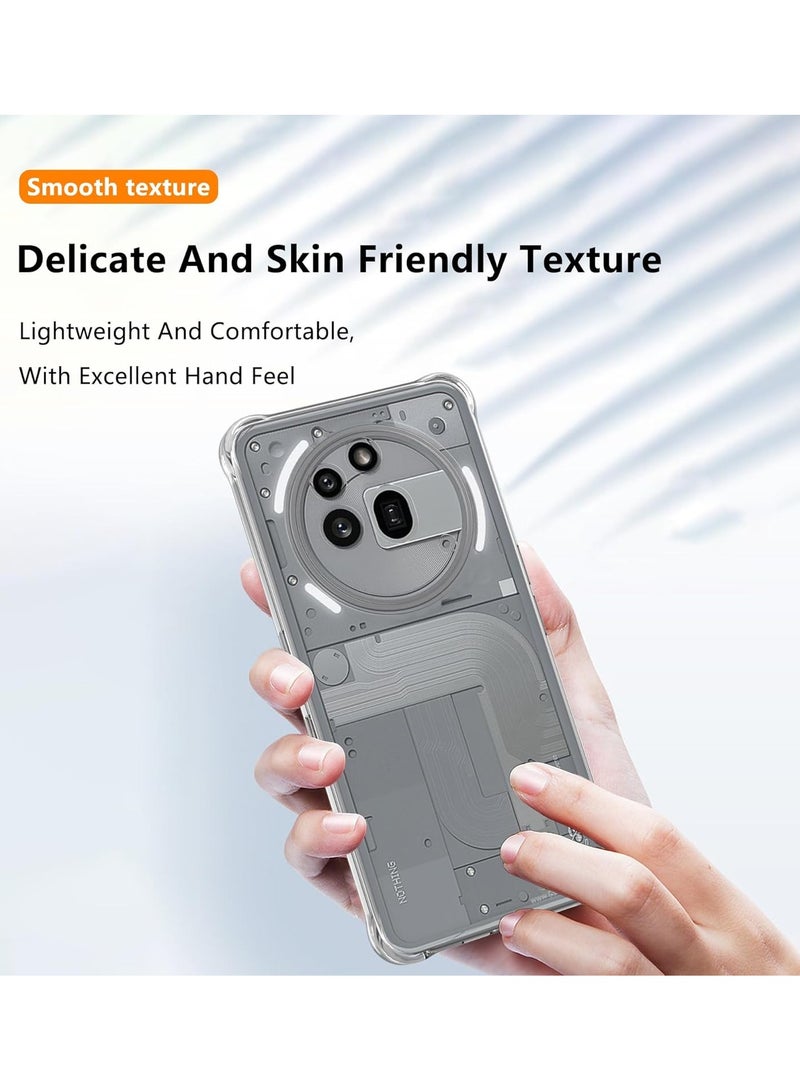 Fankalo Phone Case For Nothing Phone 3a Pro Crystal Clear Ultra Slim Anti Scratch Shockproof Protective TPU Back Cover - Image 5