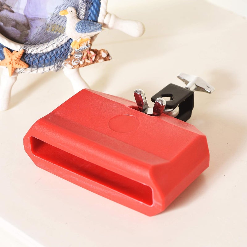 DOMG Jam Block, Plastic Musical Percussion Block, Latin Drum Instrument, Red - Image 5