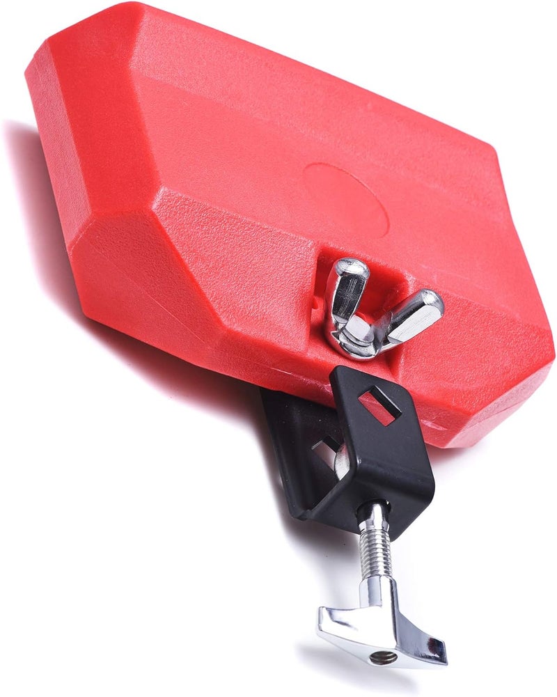DOMG Jam Block, Plastic Musical Percussion Block, Latin Drum Instrument, Red - Image 2