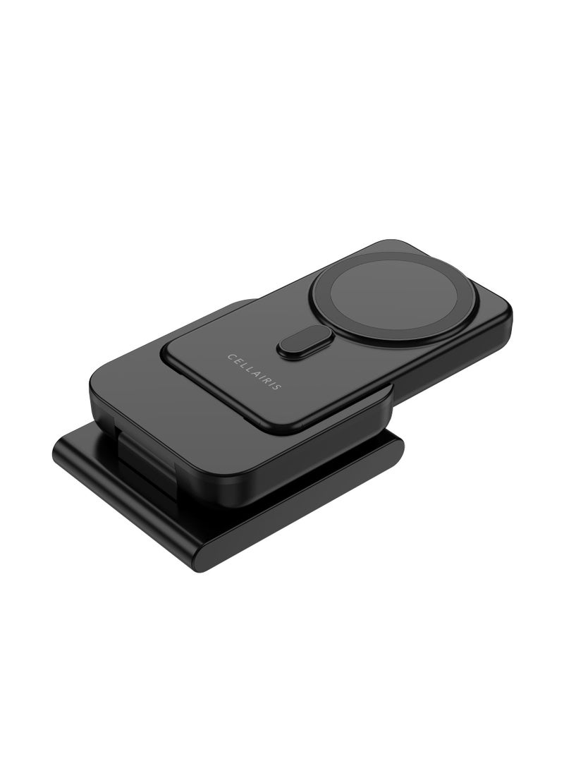 Cellairis - POWER BOOST PRO 10,000mAh Power Bank – PD Type-C Fast Charging, MagSafe Wireless, Earbuds & Watch Charging, Foldable Design – Black - Image 1