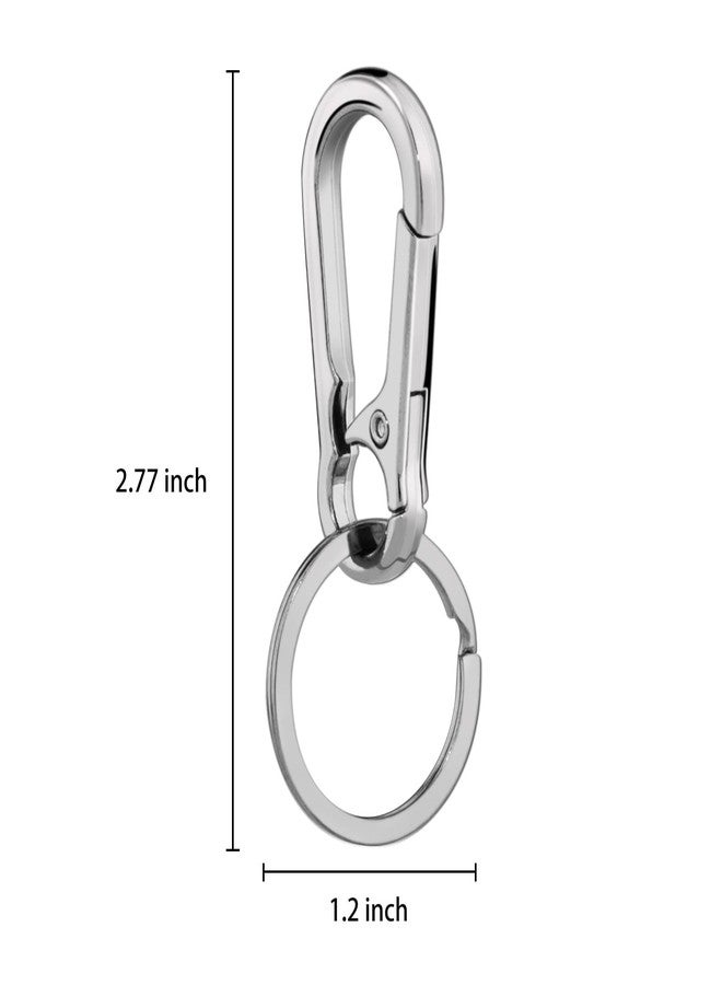 Hapeper Metal Keychains Keyring Key Chain Ring Holder Organizer for Home Car Keys, Key Finder, 2 Pieces - Image 3