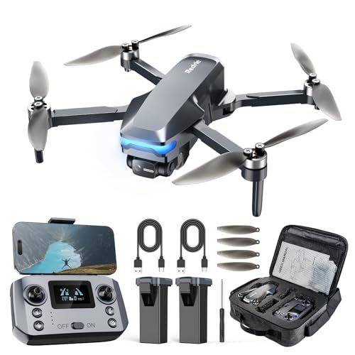GPS Drones with Camera for Adults 4K Under 249g 45 Mins Flight Brushless Motor Light Auto Follow Tap Fly Circle Fly One Key Start Foldable Drone for Adults Beginners