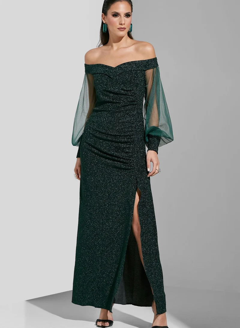 Ella Limited Edition Off Shoulder Detail Gown