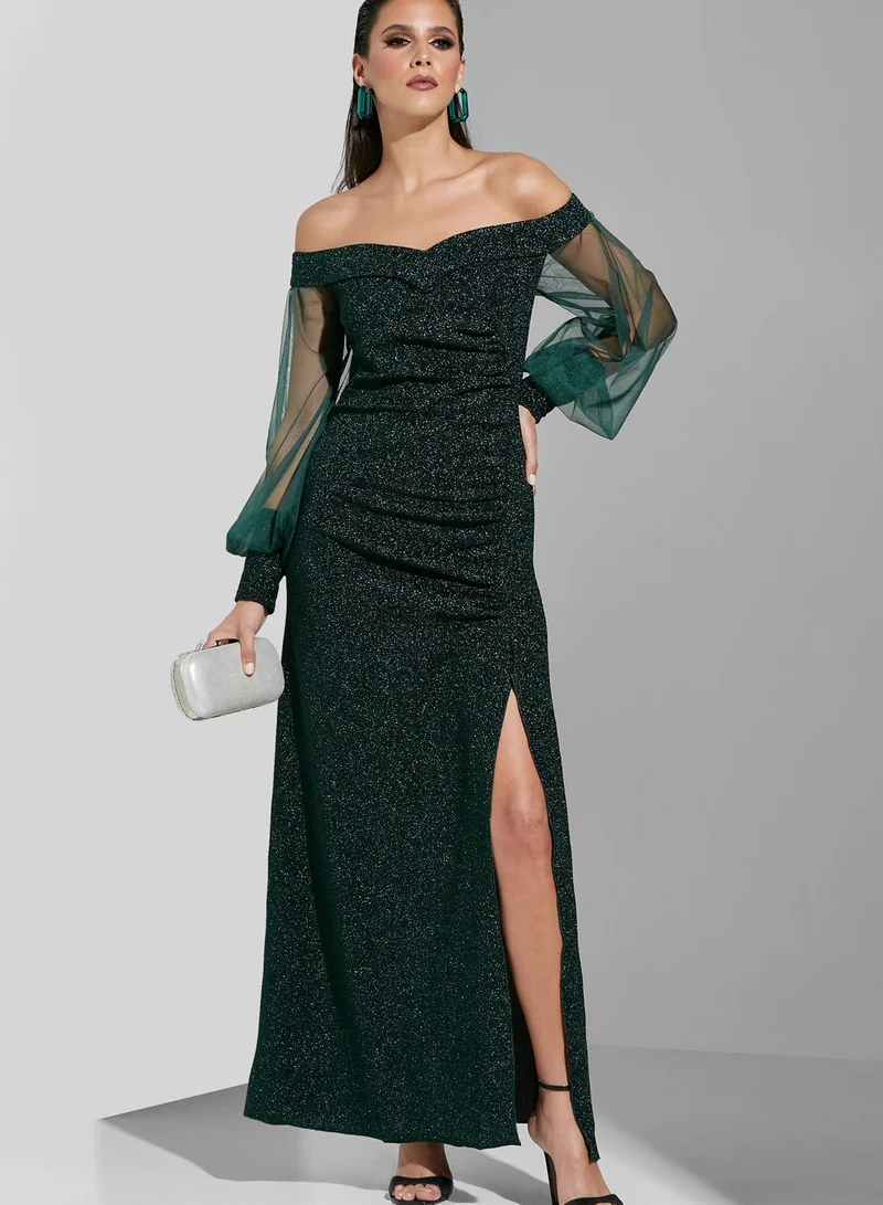 Ella Limited Edition Off Shoulder Detail Gown