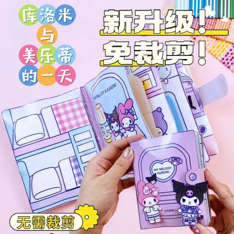 Super Many Style Quiet Book 42 Handmade Cutting-Free Quiet Book Full Set Diy Sanrio Style - Image 2