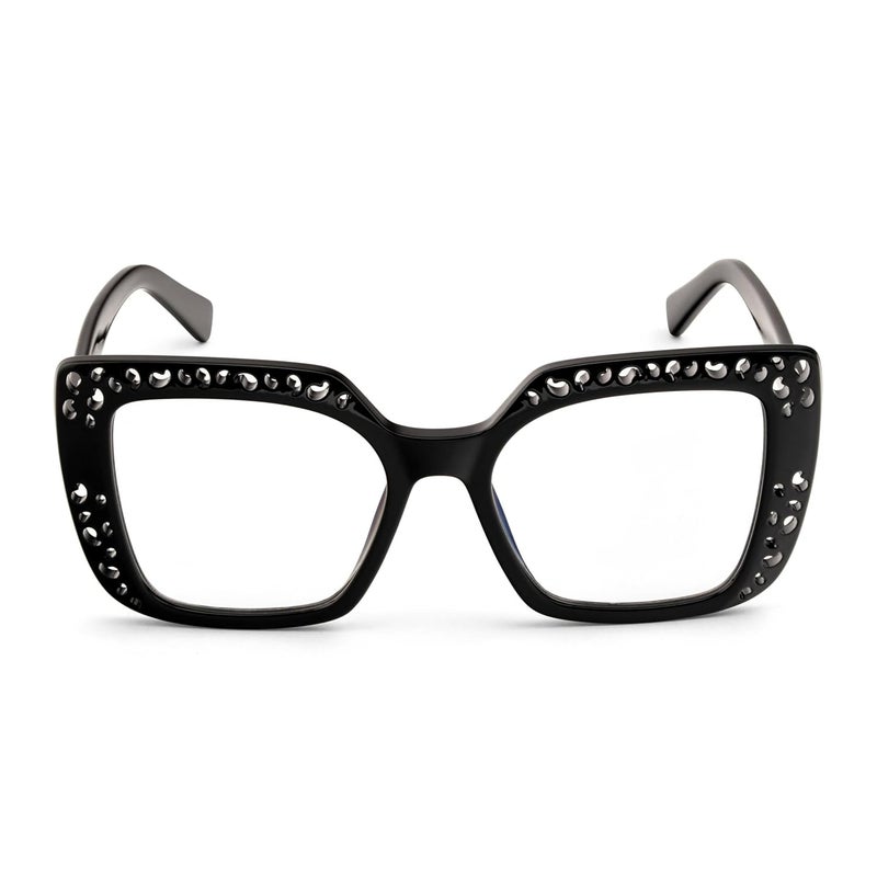 PERKEY Store PERKEY Bold Collection | Blu Cut & Antiglare Computer Eyeglasses | Full Rim Square Shape | For Women | Medium | OPTL0020 - Image 5