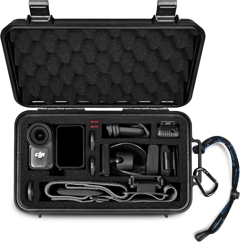 Lekufee Travel Waterproof Hard Case for DJI Osmo Nano, Standard Combo, and Accessories - Black(Bag & Case Only) - Image 1