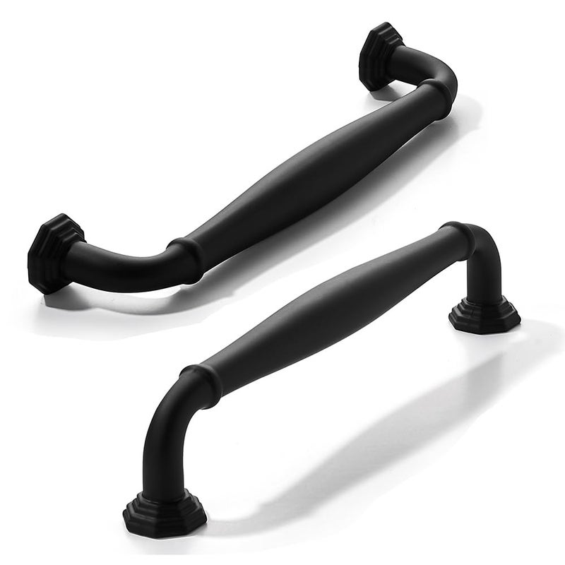 CABDM 10 Pack 4 Inch Hole Center Matte Black Heavy Duty Solid Cabinet pulls Ideal for Dressers Bathroom cabinets and Kitchens cabinets - Image 2
