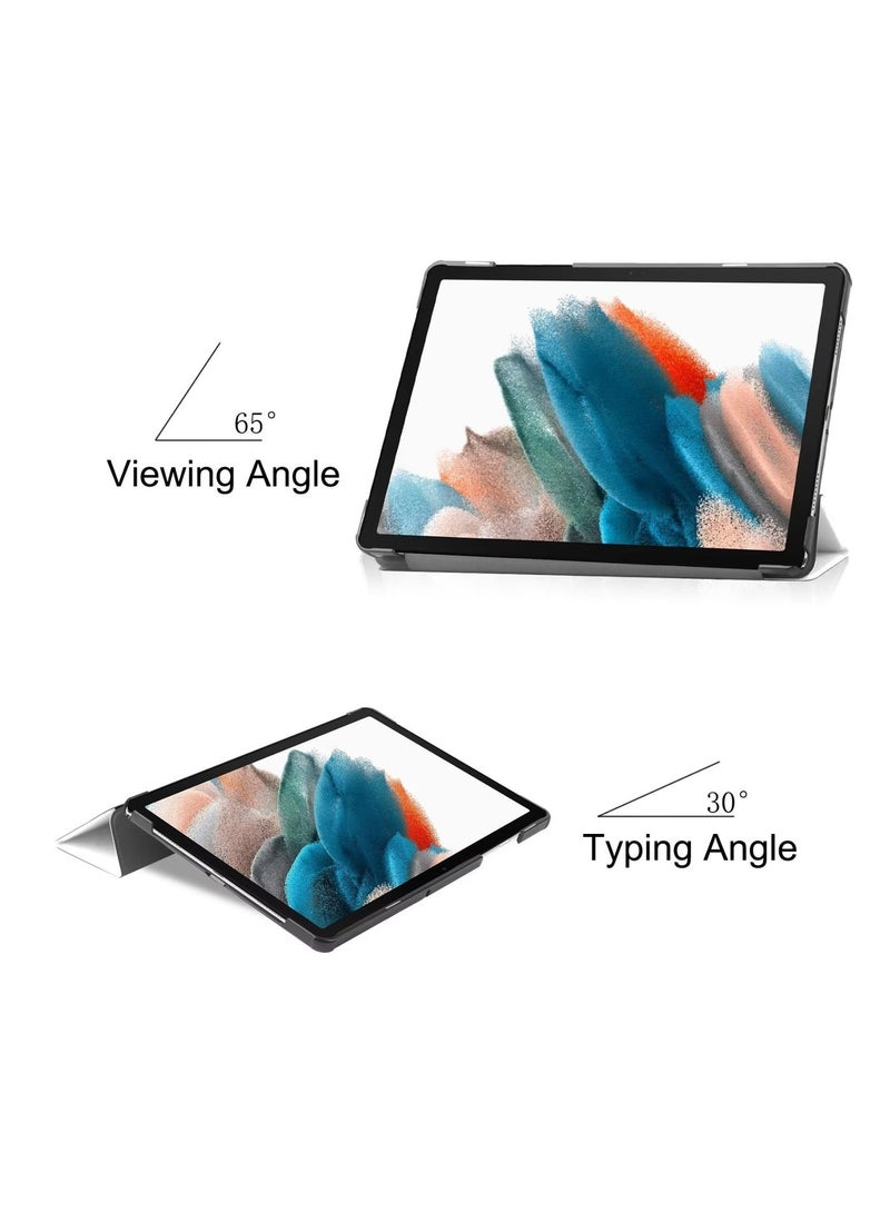 يوارب كينج جراب ذكي رفيع بظهر صلب مع حامل لهاتف Samsung Galaxy Tab A9 Plus قطة كسولة - Image 4