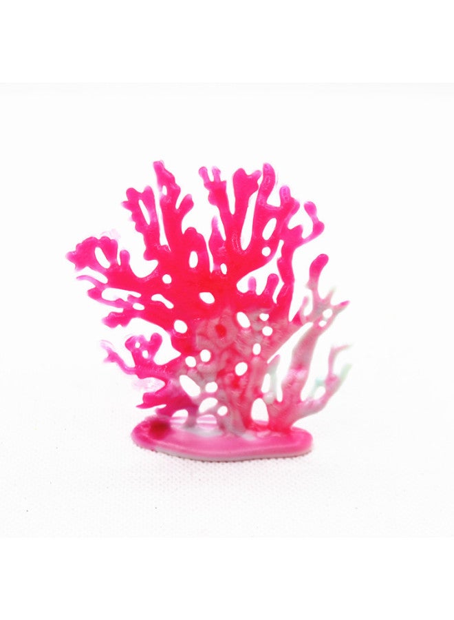 Artificial Submarine Coral Model Toy Fish Tank Decoration Marine Animal Matching Micro Landscape Landscape Decoration-Color:Red Gradient 8CM High - Image 1