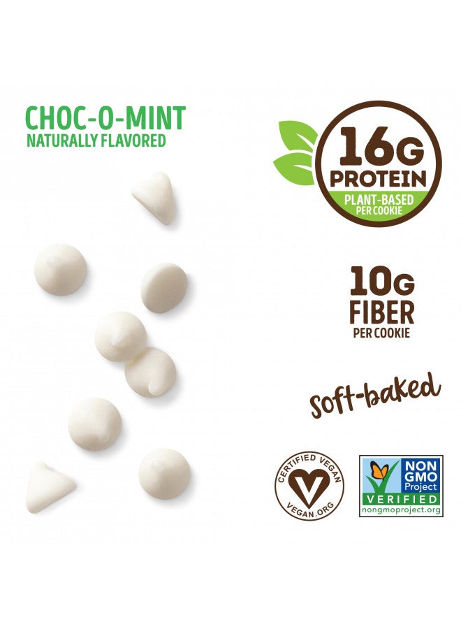 LENNY & LARRY'S Lenny & Larry's The Complete Cookie, Choc-O-Mint, Soft Baked, 16g Plant Protein, Vegan, Non-GMO, 4 Ounce Cookie (Pack of 12) - Image 2