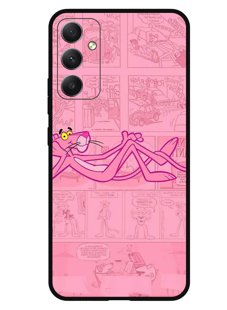Theodor Protective Case Anti Scratch Shock Proof Bumper Cover For Samsung Galaxy M54 Pink Panther - Image 1