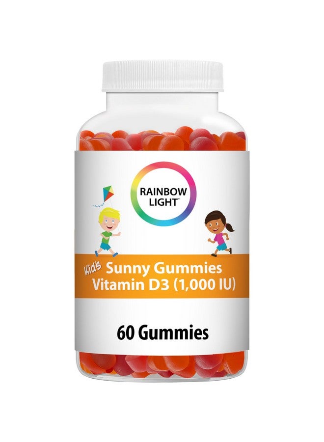 Rainbow Light Rainbow Light Kid's Sunny Gummies Vitamin D3 1000 IU Gummy Supplement, Assorted Fruit Flavor, 60 Count, 1 Bottle - Image 1