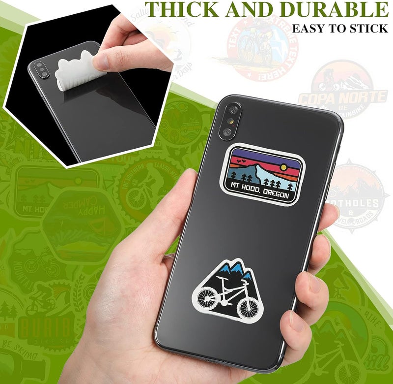 klarako 200 Pieces Vinyl Waterproof Wilderness Nature Stickers Hiking Camping Travel Decals for Water Bottles, Phone, Computer, Luggage, Guitar, Adults Teens Girls (Adventure Style) - Image 3