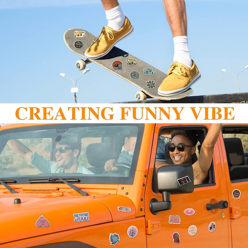 klarako 200 Pieces Vinyl Waterproof Wilderness Nature Stickers Hiking Camping Travel Decals for Water Bottles, Phone, Computer, Luggage, Guitar, Adults Teens Girls (Adventure Style) - Image 4