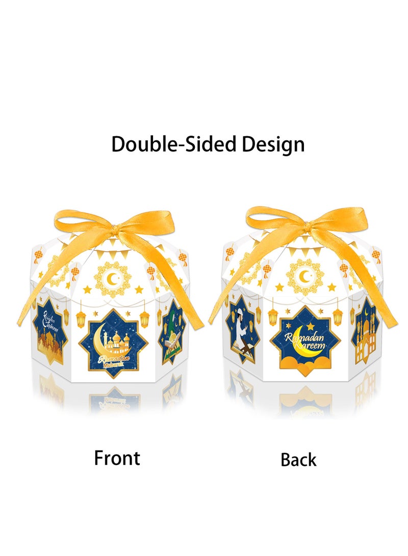 Y&D 12-Pieces Gift Box Candy Packaging Cardboard Box For Ramadan Eid Party Souvenir Eid Mubarak Gift Bags Ramadan Kareem Eid Mubarak Decorations For Home Ramadan Eid Gift - Image 3