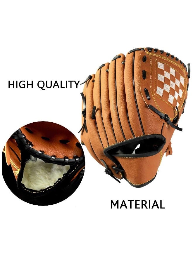 Generic Baseball Glove and PU Leather Batting Gloves Set - Left Hand Catcher's Mitt for Kids, Youth, and Adults - Available in 10.5" and 12.5" Sizes.  - Image 5
