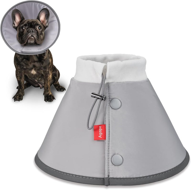 Agape Soft Dog Cone for Small Dogs & Cats, Comfy Dogs Recovery Collar After Surgery, Adjustable E Collar Alternative to Stop Licking, Protective Elizabethan Collars for Pup, Comfortable Dog Cones - Image 1