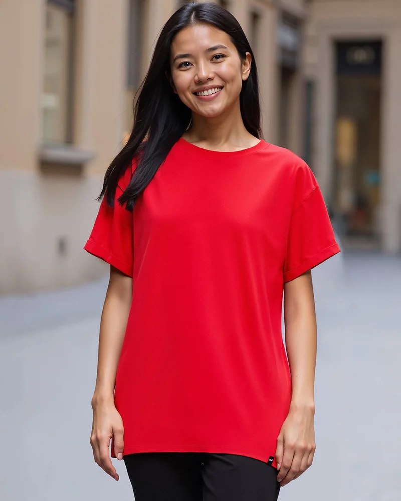 بيواكوف تيشيرت نسائي فييستا أحمر بوي فريند