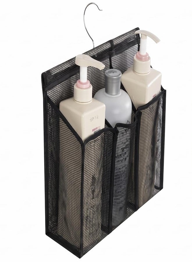 ALYER Hanging Mesh Shower Caddy,Bathroom Toiletry Organizer,Black - Image 1