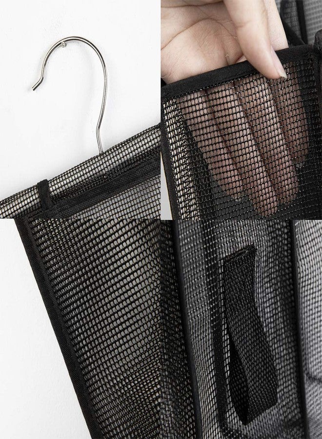 ALYER Hanging Mesh Shower Caddy,Bathroom Toiletry Organizer,Black - Image 3