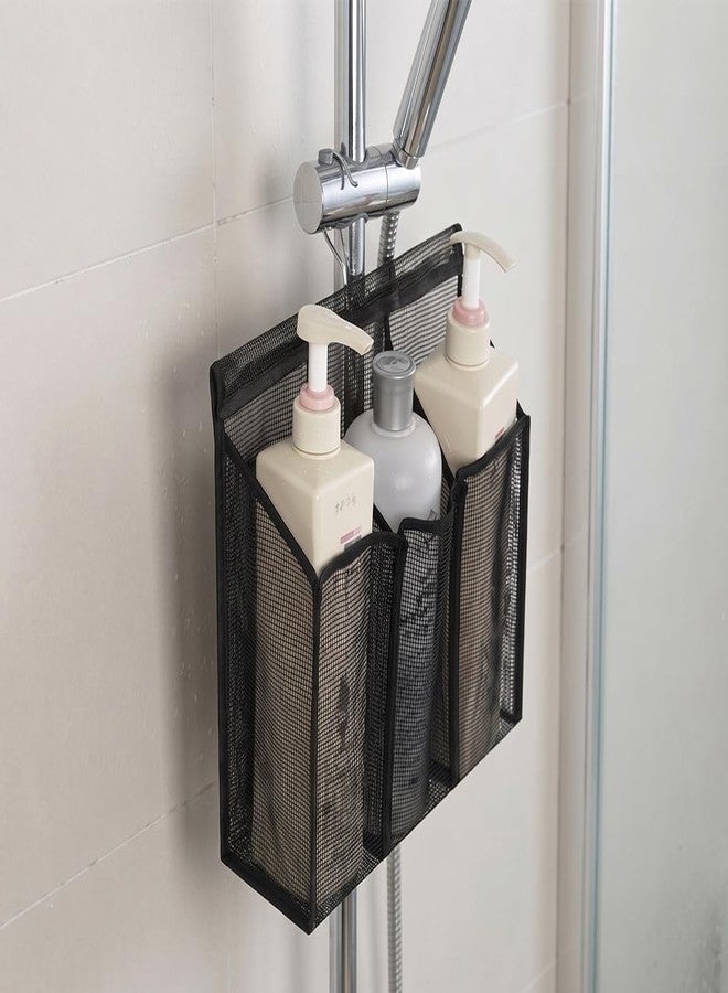 ALYER Hanging Mesh Shower Caddy,Bathroom Toiletry Organizer,Black - Image 4