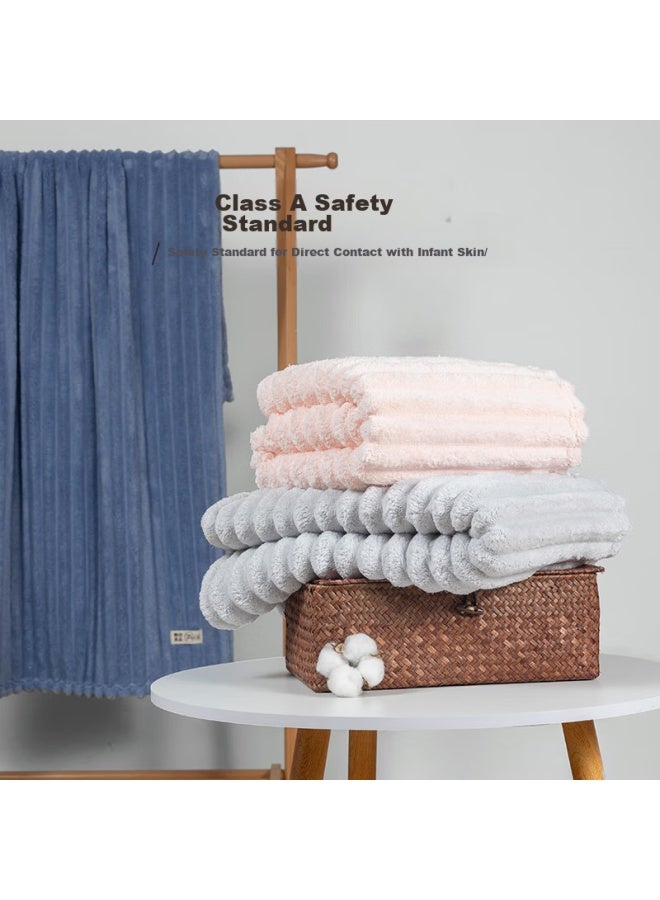 Muji Bath Towel, 7a Grade Antibacterial, Skin-friendly, Soft, Absorbent, Quick-drying, Thickened, Low Shedding, Uni Large Bath Towel, Light Gray, 475g - Image 4