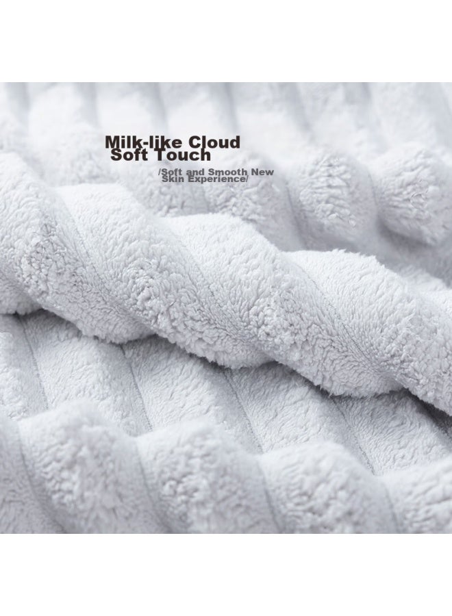 Muji Bath Towel, 7a Grade Antibacterial, Skin-friendly, Soft, Absorbent, Quick-drying, Thickened, Low Shedding, Uni Large Bath Towel, Light Gray, 475g - Image 2