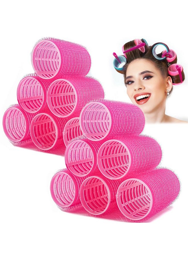 BESSEEK Hair Rollers, 12 Pack Self Grip Salon Hairdressing Curlers, DIY Curly Hairstyle,Colors May Vary (Medium PLUS) - Image 1