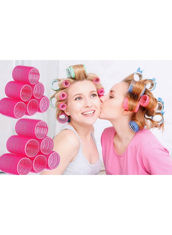 BESSEEK Hair Rollers, 12 Pack Self Grip Salon Hairdressing Curlers, DIY Curly Hairstyle,Colors May Vary (Medium PLUS) - Image 2